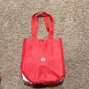 lululemon reusable small Red Tote